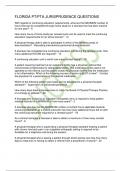 FLORIDA PT&sol;PTA JURISPRUDENCE QUESTIONS
