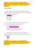 NUR 4827 Predictor Exit Exam &lpar;206 QUESTIONS & ANSWERS&rpar; ALL ANSWERS 100&percnt; CORRECTLY VERIFIED BEST EXAM SOLUTION LATEST UPDATE 2021&sol;2022 GRADED A&plus;