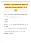 Rio Salado CHM 130 Midterm Objectives Exam Questions and Answers 100&percnt; Pass