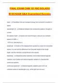 FINAL EXAM CHM 151 RIO SOLADO M&period;SCHAAB Q&A Guaranteed Success