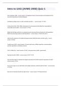 Intro to UAS &lpar;AVMG 2050&rpar; Quiz 1 with verified answers rated A&plus;