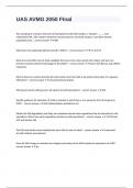 UAS AVMG 2050 FInal  questions with correct answers rated A&plus; passed