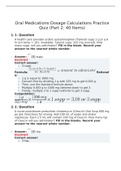 Oral Medications Dosage Calculations Practice Quiz &lpar;Part 2&colon; 40 Items&rpar;