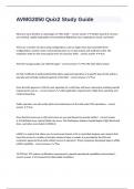 AVMG2050 Quiz2 Study Guide fully solved graded A&plus;