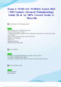 Exam 4&colon; NURS 611&sol; NURS611 &lpar;Latest 2024&sol; 2025 Update&rpar; Advanced Pathophysiology Guide&vert; Qs & As&vert; 100&percnt; Correct&vert; Grade A- Maryville