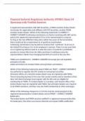 Financial Industry Regulatory Authority &lpar;FINRA&rpar; Exam 54 Questions with Verified Answers&comma;100&percnt; CORRECT