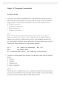 Chapter 10 Therapeutic Communication Questions and Answers