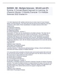 NUR200 - M2 - Multiple Sclerosis - NCLEX and ATI&semi; Nursing&colon; A Concept-Based Approach to Learning&comma; 2e &lpar;Pearson&rpar; Module 13 Mobility Exemplar 13&period;4 Multiple Sclerosis 2022 Graded A&plus;