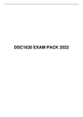 DSC 1630 EXAM PACK 2022, UNISA