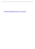 Exam (elaborations) Portage Learning NURS 231 Pathophysiology 