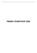 FIN 2601 EXAM PACK 2022&comma; UNISA