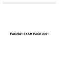 FAC 2601 EXAM PACK 2021, UNISA