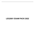LEG 2601 EXAM PACK 2022, UNISA