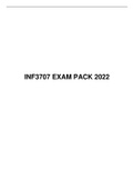INF 3707 EXAM PACK 2022, UNISA