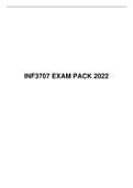 INF 3707 EXAM PACK 2022&comma; UNISA