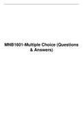 MNB 1601-Multiple Choice&comma; UNISA