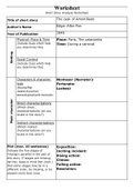 The Cask of Amontillado- Worksheet with explanation
