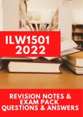 ILW1501 Exam Pack NEW (Questions and Answers) - 2022 (All you need)