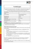 NTI Paper E-coaching met beoordelingsformulier. Cijfer 9,5