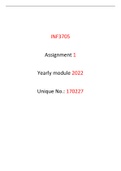 INF3705 Assignment 1 2022 Yearly Module [Unique No.; 170227]