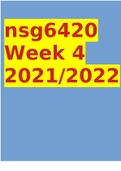 nsg6420 Week 4 2021/2022