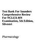 Test Bank For Saunders Comprehensive Review For NCLEX-RN Examination, 5th Edition, Silvestri