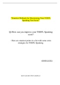 Smartest Methods for Maximizing Your TOEFL Speaking Test Score