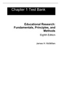 Test Bank for Educational Research, 8th Edition by James H McMillan