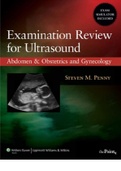 Examination review for ultrasound abdomen and obstetrics gynecology Steven M Penny