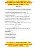 HESI EXIT V3 NEW QUESTIONS AND ANSWERS WITH COMPLETE SOLUTIONS DOWNLOAD TO SCORE A&plus; 2022