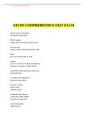  NUR3180 ATI RN COMPREHENSIVE EXIT EXAM (2) graded A