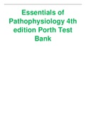 Essentials of Pathophysiology 4th edition Porth Test Bank