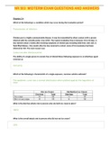 NR 503 MIDTERM EXAM QUESTIONS AND ANSWERS