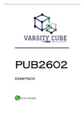 PUB2602 EXAM PACK 2022
