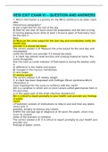 HESI EXIT EXAM VI &ndash; QUESTION AND ANSWERS
