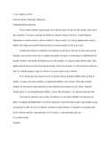 Essay (Ensayo) #2: Carta a Maestra