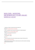 MCB 2289LMicro LearnSmart Lab Module 6 quiz .