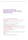 MCB 2289LMicrobiology LearnSmart module 2 lab quiz.
