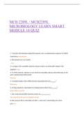 MCB 2289LMicro LearnSmart Mod 10. quiz .