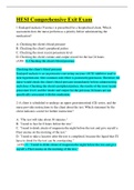 HESI Comprehensive Exit Exam&colon; HESI Comprehensive Exam 1&colon;HESI Comprehensive Exam B&colon; Questions & Answers