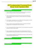 ATI Fundamentals Proctored Exam Study Guide Updated