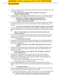 NURSING 1234 Leaderhip 2019 b ATI QUESTIONS &ANSWERS   
