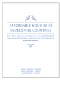 Affordable Housing Essay