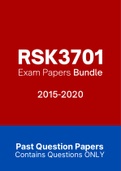 RSK3701 - Exam Questions PACK &lpar;2015-2020&rpar;