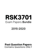 RSK3701 - Exam Questions PACK &lpar;2015-2020&rpar;