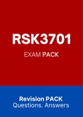 RSK3701 - EXAM PACK &lpar;2022&rpar;