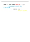 HESI RN MED SURG&sol;ACTUAL EXAM LATEST UPDATE