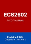 ECS2602 - MCQ Exam PACK (2022)