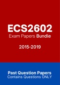 ECS2602 - Exam Questions PACK (2015-2019)