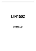 LIN1502 EXAM PACK 2022